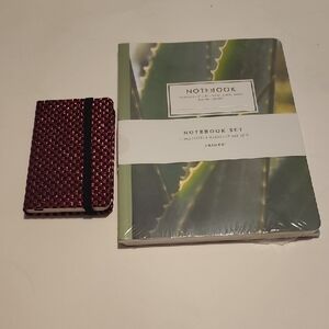 New 3 Notebooks, 1 blank MOLESKINE, 2 Fringe composition notebooks